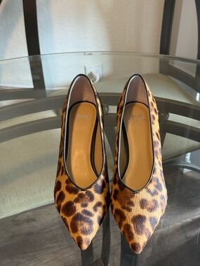 Leopard Print Pointed Toe heels